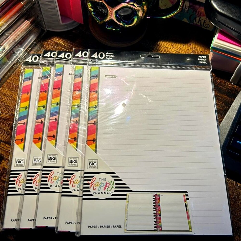 Happy Planner - Paper Refill - 40sheets - 3 available NEW
